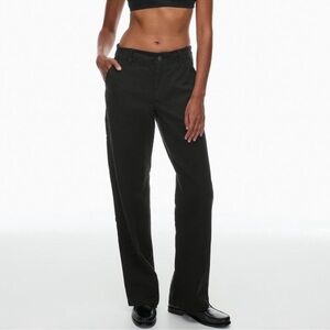 TNA Aritzia Black Wide Leg Cargo Pants 00